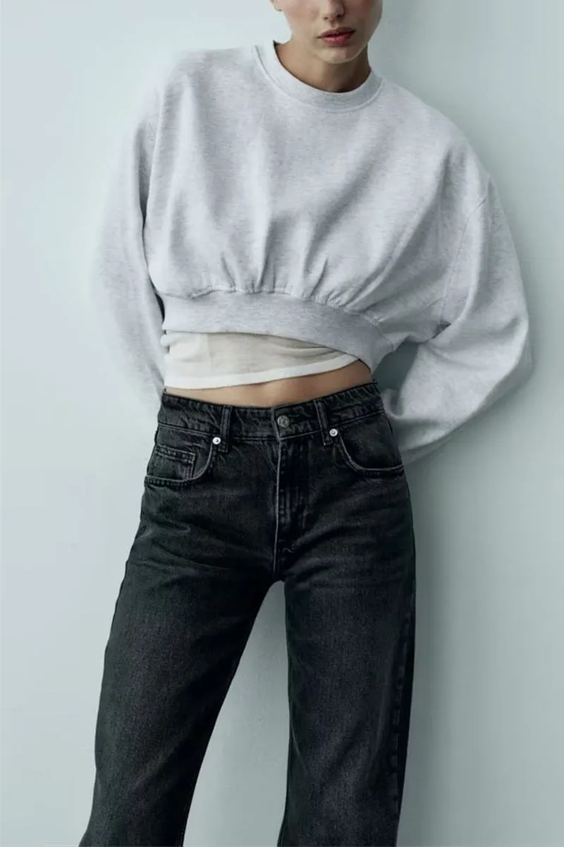 PK0659 Retro Denim Long Jeans